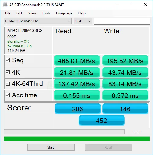 AS SSD Benchmark 截图 1