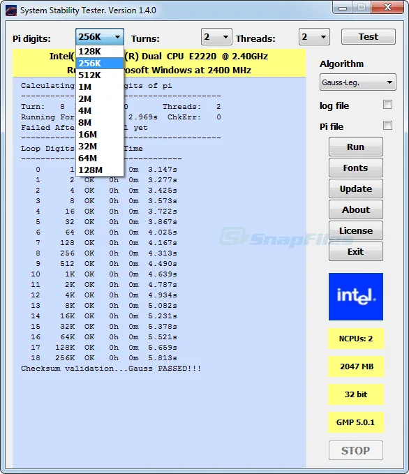 System Stability Tester 截图 2