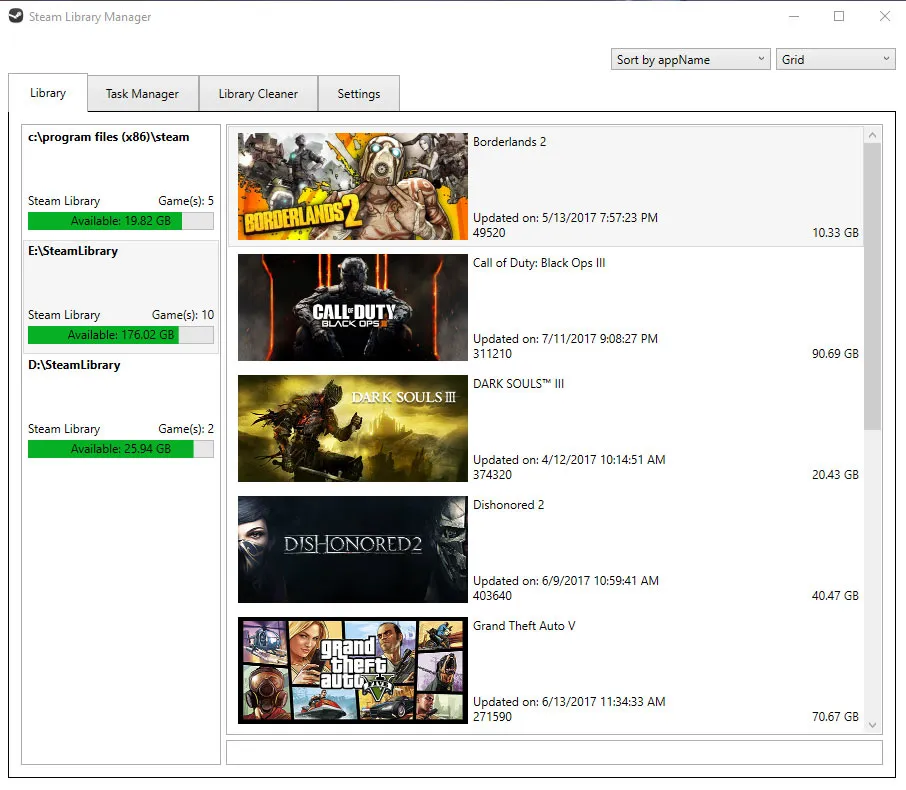 Steam Library Manager 截图 1