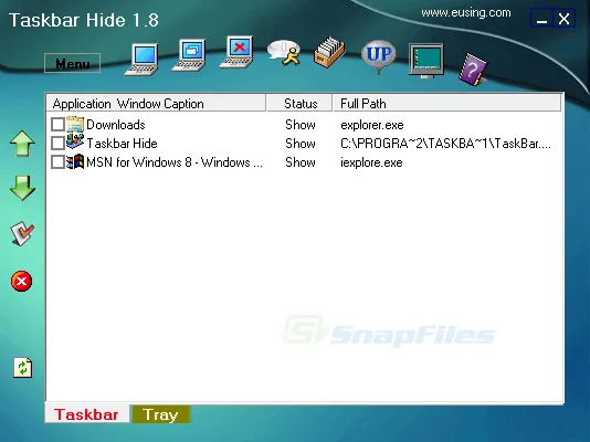 Eusing Taskbar Hide 截图 1