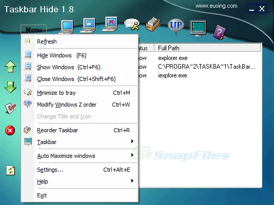 Eusing Taskbar Hide 截图 2