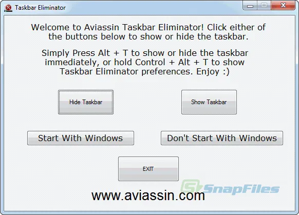 Taskbar Eliminator 截图 1