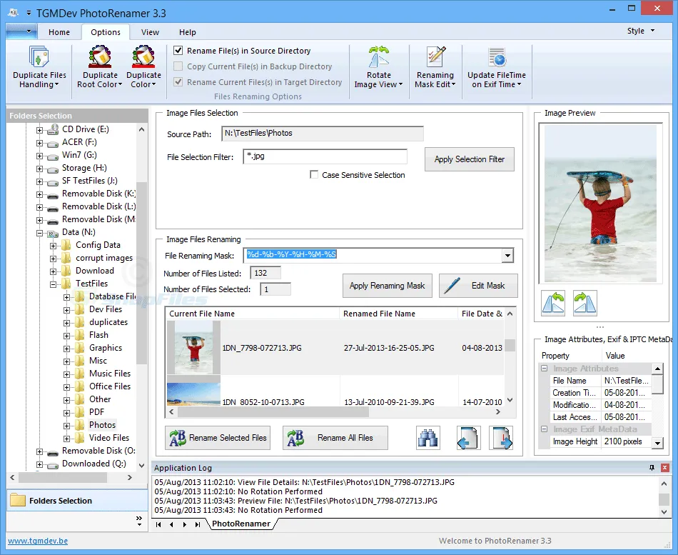 TGMDev PhotoRenamer 截图 1