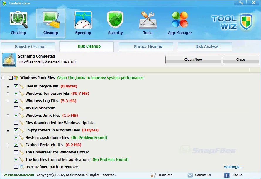 Toolwiz Care 截图 2