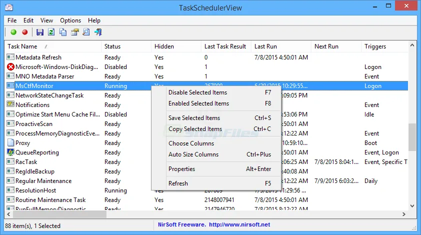 TaskSchedulerView 截图 1