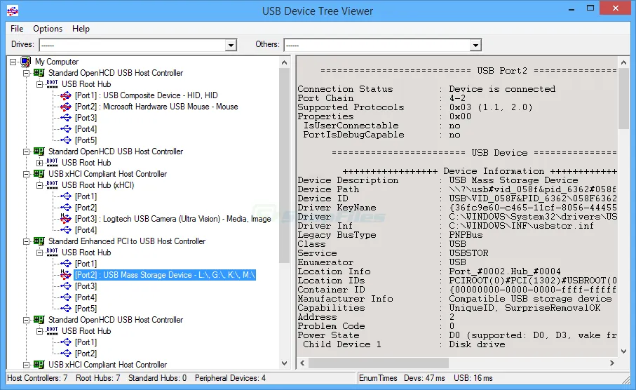 USB Device Tree Viewer 截图 1