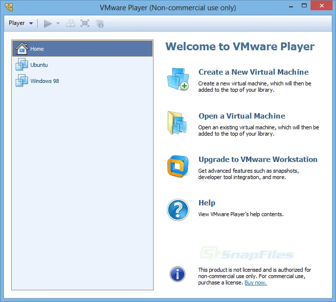 VMware Player 截图 1