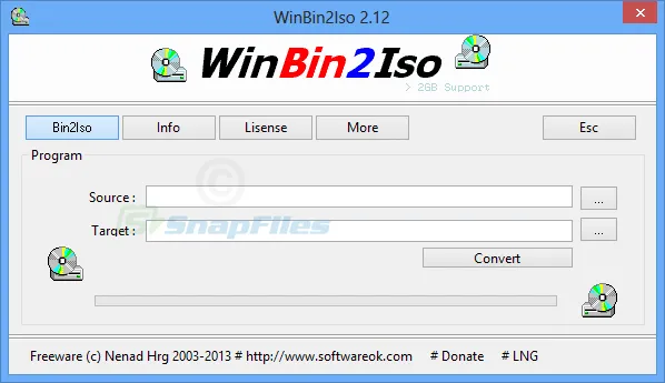 WinBin2Iso 截图 1