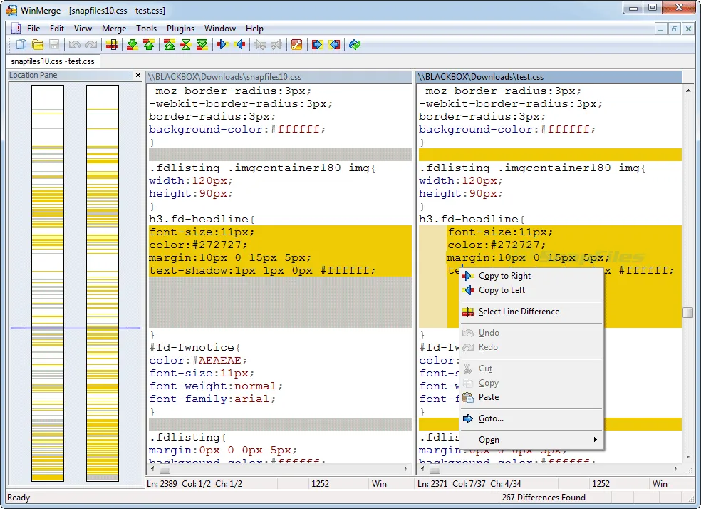 WinMerge 截图 1