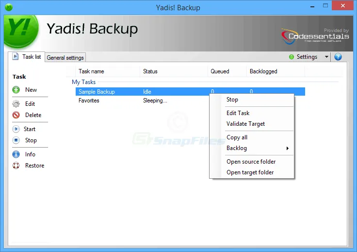 Yadis! Backup 截图 1