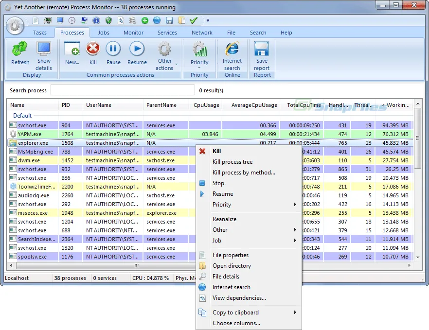 Yet Another Process Monitor 截图 1